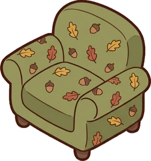 Armchairs, a sticker from the Autumn Forest world