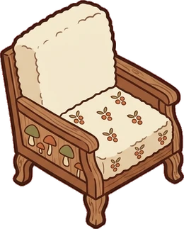 Armchairs, a sticker from the Autumn Forest world