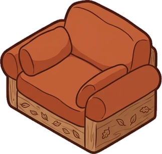 Armchairs, a sticker from the Autumn Forest world