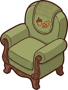 Chairs, a sticker from the Autumn Forest world