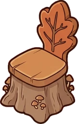 Chairs, a sticker from the Autumn Forest world