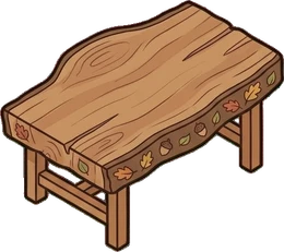 Coffee tables, a sticker from the Autumn Forest world