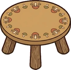 Coffee tables, a sticker from the Autumn Forest world