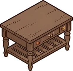 Coffee tables, a sticker from the Autumn Forest world