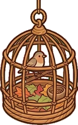 Pet beds and homes, a sticker from the Autumn Forest world