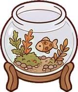 Pet beds and homes, a sticker from the Autumn Forest world