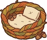 Pet beds and homes, a sticker from the Autumn Forest world