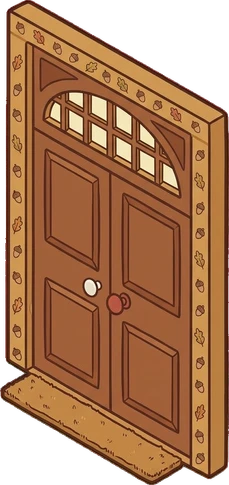 Doors, a sticker from the Autumn Forest world