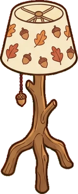 Floor lamps, a sticker from the Autumn Forest world