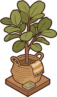 Floor plants, a sticker from the Autumn Forest world
