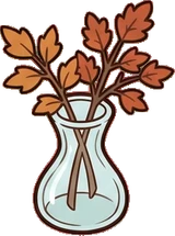 Small plants, a sticker from the Autumn Forest world
