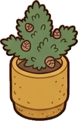 Small plants, a sticker from the Autumn Forest world