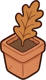 Small plants, a sticker from the Autumn Forest world