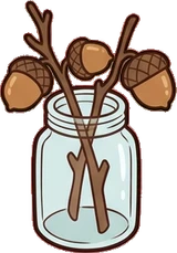 Small plants, a sticker from the Autumn Forest world