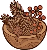 Small plants, a sticker from the Autumn Forest world