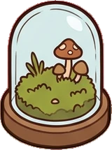 Small plants, a sticker from the Autumn Forest world
