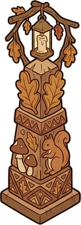Big floor pieces, a sticker from the Autumn Forest world