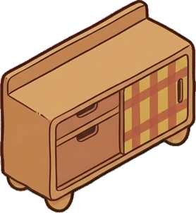 Dressers and low cabinets, a sticker from the Autumn Forest world