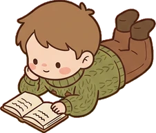 People lying down, a sticker from the Autumn Forest world