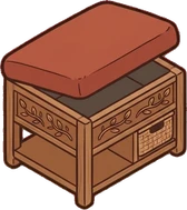 Poufs and ottomans, a sticker from the Autumn Forest world
