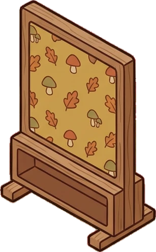 Folding screens, a sticker from the Autumn Forest world
