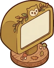 Screens and monitors, a sticker from the Autumn Forest world