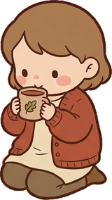 People sitting, a sticker from the Autumn Forest world