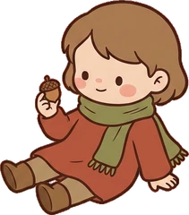People sitting, a sticker from the Autumn Forest world