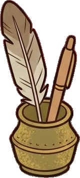 Shelf things, a sticker from the Autumn Forest world