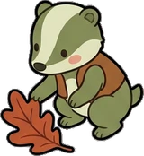 Cats and small animals, a sticker from the Autumn Forest world
