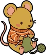 Cats and small animals, a sticker from the Autumn Forest world