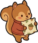 Cats and small animals, a sticker from the Autumn Forest world