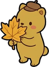 Cats and small animals, a sticker from the Autumn Forest world