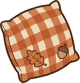 Cushions and blankets, a sticker from the Autumn Forest world