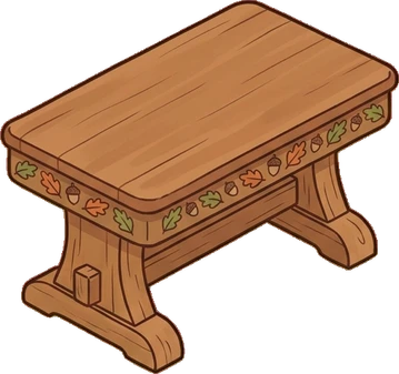 Tables, a sticker from the Autumn Forest world