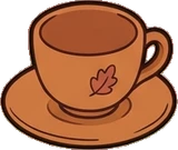 Food and drinks, a sticker from the Autumn Forest world
