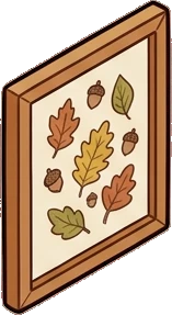 Wall art and frames, a sticker from the Autumn Forest world