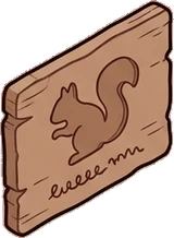 Wall art and frames, a sticker from the Autumn Forest world