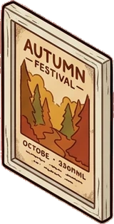 Wall art and frames, a sticker from the Autumn Forest world