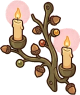 Wall lights, a sticker from the Autumn Forest world