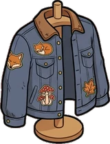 Bags, hats and shoes, a sticker from the Autumn Forest world