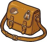 Bags, hats and shoes, a sticker from the Autumn Forest world