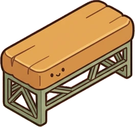 Benches, a sticker from the Bakery Corner world