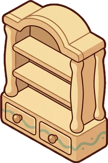 Bookcases, a sticker from the Bakery Corner world