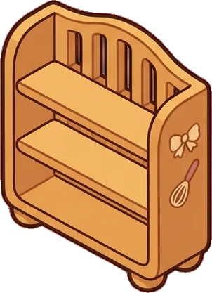 Bookcases, a sticker from the Bakery Corner world
