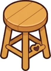 Chairs, a sticker from the Bakery Corner world
