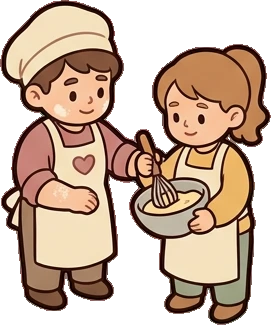People together, a sticker from the Bakery Corner world
