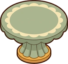 Coffee tables, a sticker from the Bakery Corner world