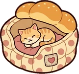 Pet beds and homes, a sticker from the Bakery Corner world