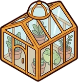 Pet beds and homes, a sticker from the Bakery Corner world
